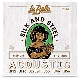 La Bella 710M Silk & Steel Medium Acoustic Guitar Strings