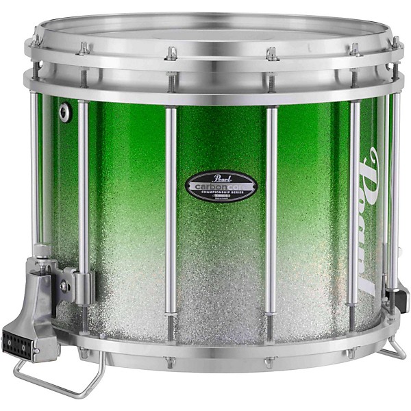 Pearl Championship CarbonCore Varsity FFX Marching Snare Drum Fade Top Finish 13 x 11 in. Green Silver #971