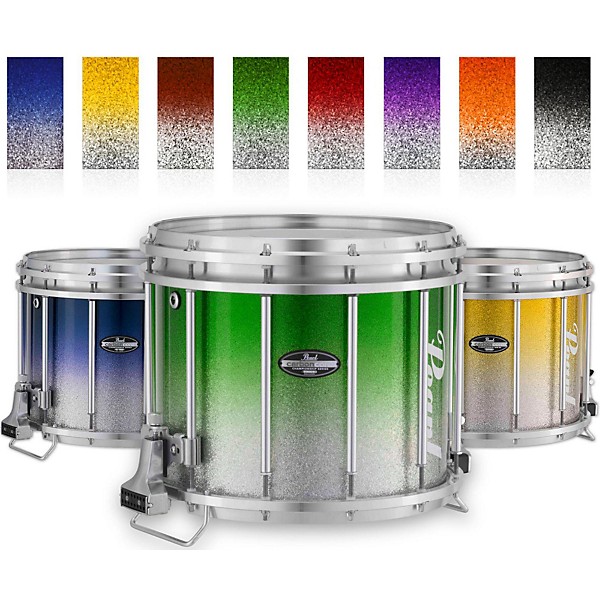 Pearl Championship CarbonCore Varsity FFX Marching Snare Drum Fade Top Finish 14 x 12 in. Purple Silver #977
