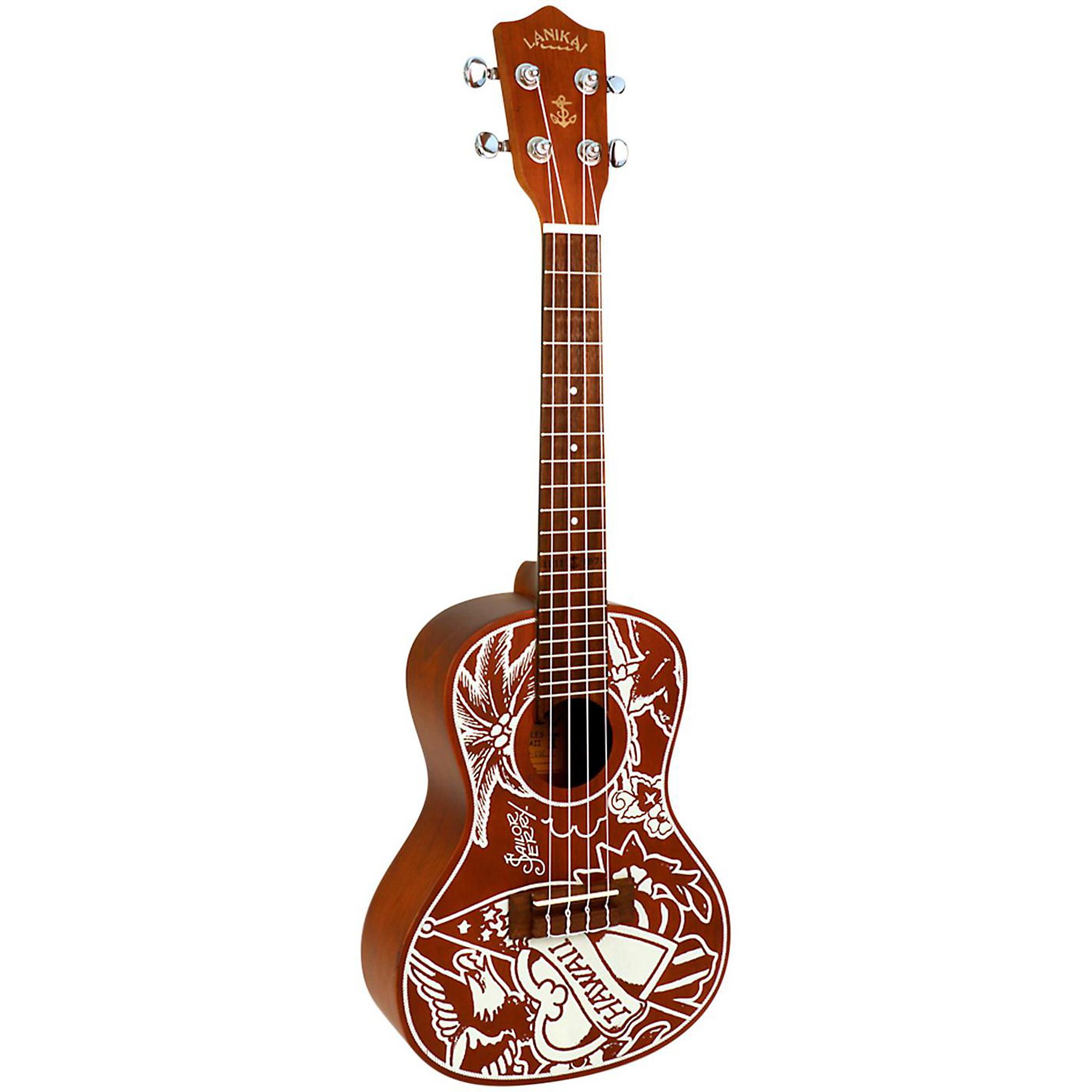 ウクレレ Lanai Ukulele (Made in Hawaii) Hohner Lanikai LUSJ-C Sailor Jerry Mahogany Concert Ukulele
