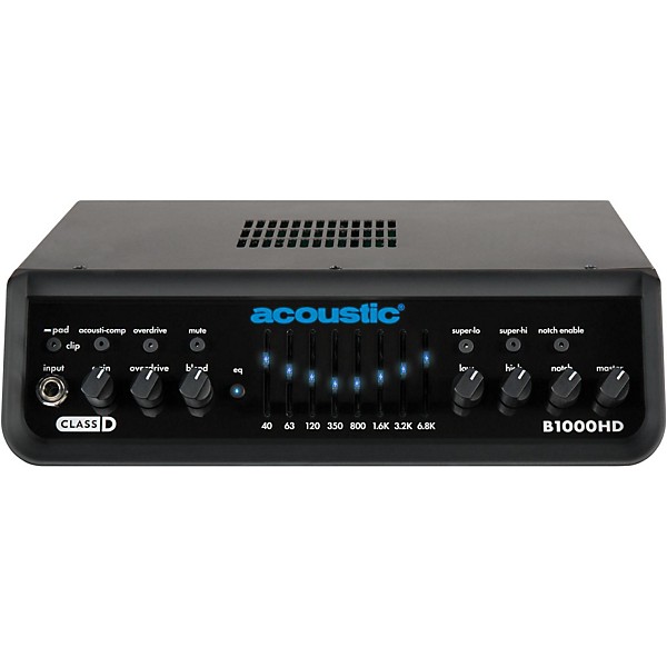 Open Box Acoustic B1000HD 1,000W Bass Amp Head Level 1