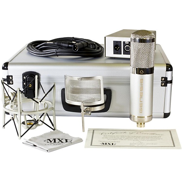 MXL Genesis-HE Heritage Edition Premium Studio Condenser Microphone Bundle