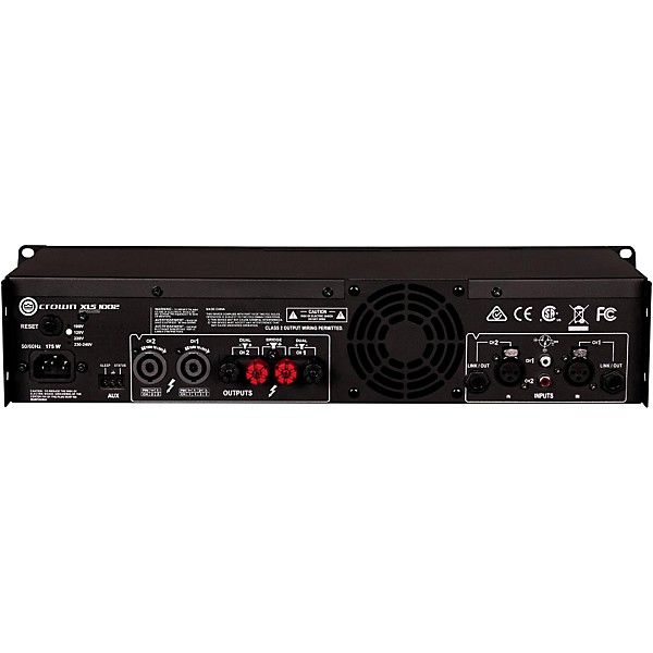 Open Box Crown XLS1002 2-Channel 350W Power Amplifier with Onboard DSP Level 1