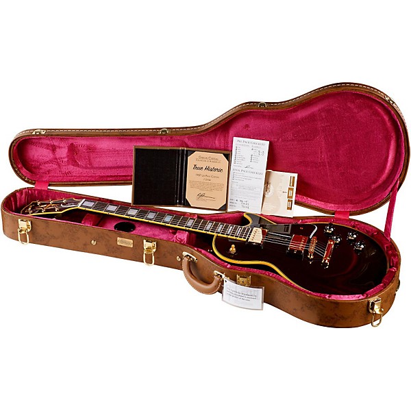 Gibson Custom 2016 True Historic 1957 Les Paul Custom Reissue Electric Guitar Vintage Ebony