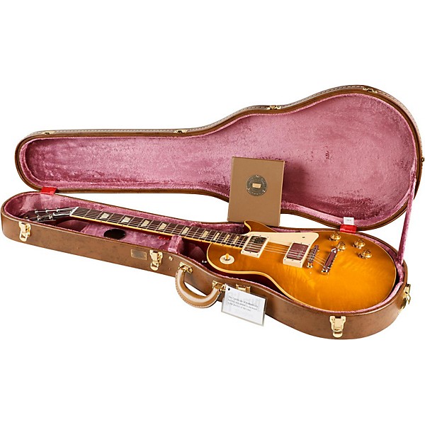 Gibson Custom True Historic 1958 Les Paul Reissue Electric Guitar Vintage Lemon Burst