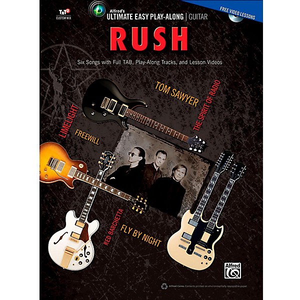 Alfred Ultimate Easy Guitar Play-Along: Rush - Easy Guitar TAB Songbook & DVD