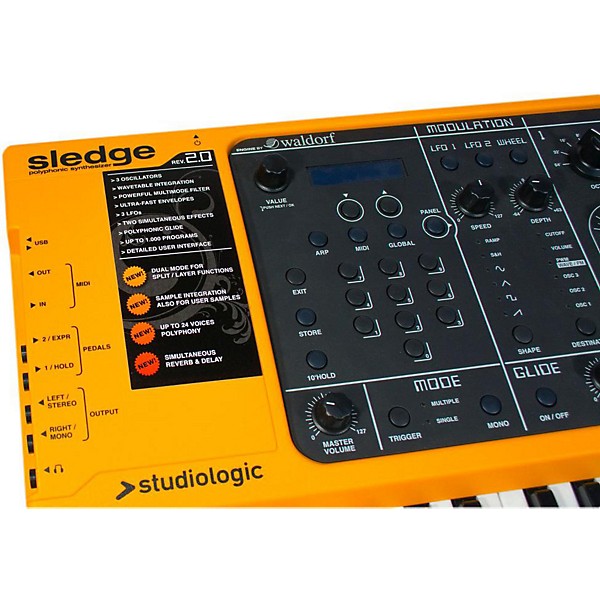 Studiologic Sledge 2.0 Polyphonic Synthesizer