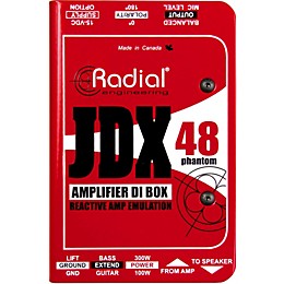 Open Box Radial Engineering JDX-48 Reactor Guitar Amp Direct Box Level 1