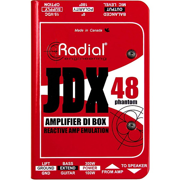 Open Box Radial Engineering JDX-48 Reactor Guitar Amp Direct Box Level 1