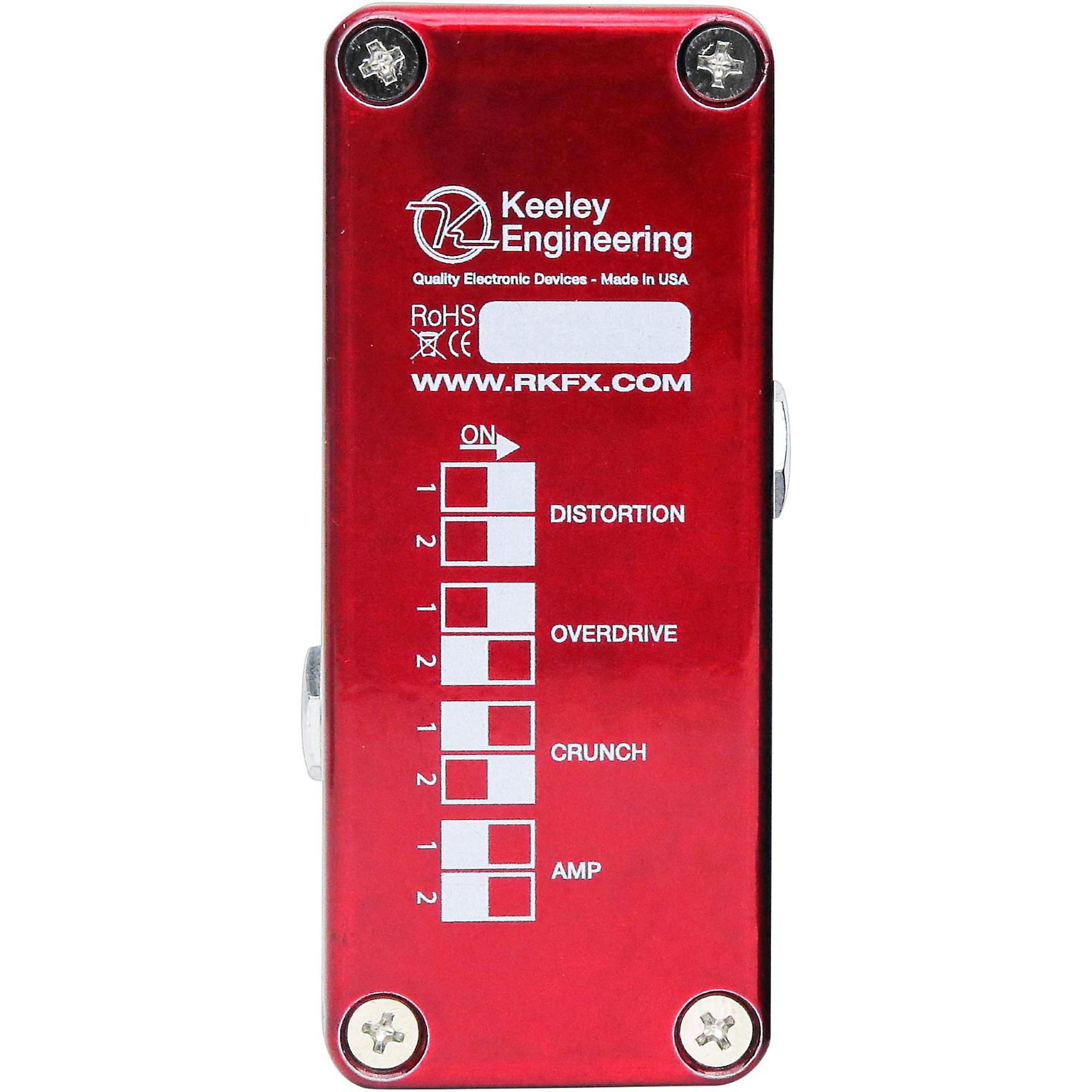 Open Box Keeley Red Dirt Mini Overdrive Guitar Effects Pedal