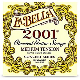 La Bella 2001 Medium Tension Classical Guitar Strings
