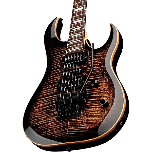 Open Box Dean Signature Series MAB3 Michael Batio Flame Maple Top Electric Guitar Level 2 Transparent Black 190839644527
