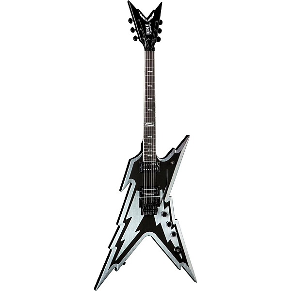 Dean Signature Series Dime Razorbolt Electric Guitar Black Silver