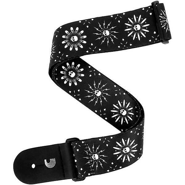 D'Addario Planet Waves Skull Burst Guitar Strap