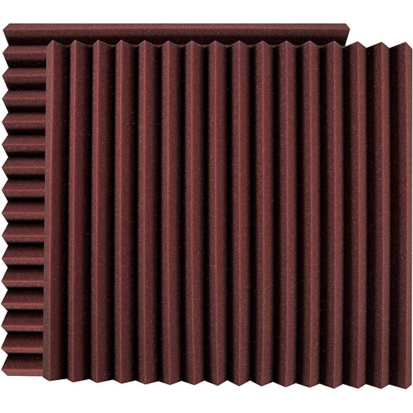 Clearance Ultimate Acoustics 24" Acoustic Panel - Wedge, Burgundy 2-Pack