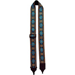 LM Products 2" Retro Style Cotton Banjo Strap Turquoise