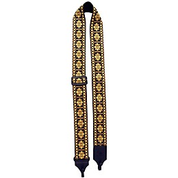 LM Products 2" Retro Style Cotton Banjo Strap Yellow
