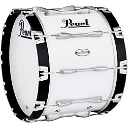 Pearl Championship Maple Marching Bass Drum 20x14 Inch Pure White
