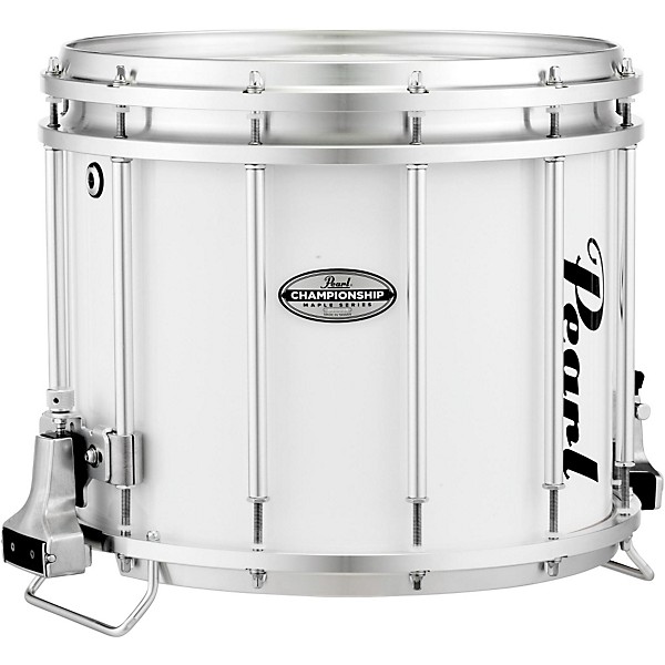 Open Box Pearl Championship Maple FFX Marching Snare Drum Level 1 14 x 12 in. Pure White