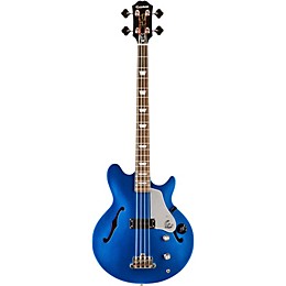 Open Box Epiphone Limited Edition Jack Casady Blue Royale Bass Guitar Level 1 Chicago Pearl