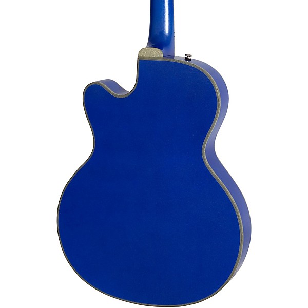 Open Box Epiphone Limited Edition Emperor Swingster Blue Royale Electric Guitar Level 1 Chicago Pearl