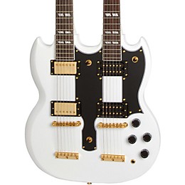 Epiphone G-1275 Custom Double Neck Limited-Edition Electric Guitar Alpine White