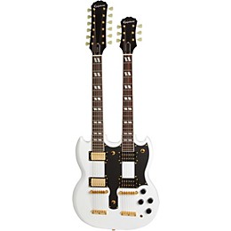 Epiphone G-1275 Custom Double Neck Limited-Edition Electric Guitar Alpine White