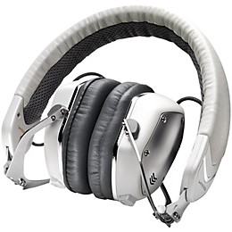 Open Box V-MODA XS On-Ear Folding Design Noise-Isolating Metal Headphone Level 1 White Silver