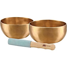 MEINL Sonic Energy 2-Piece Universal Singing Bowl Set With Resonant Mallet 4.5 and 4.9 in.