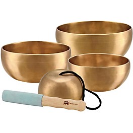 MEINL Sonic Energy 4-Piece Universal Singing Bowl Set With Resonant Mallet 4.5, 4.9, 5.5, 3.7 in.