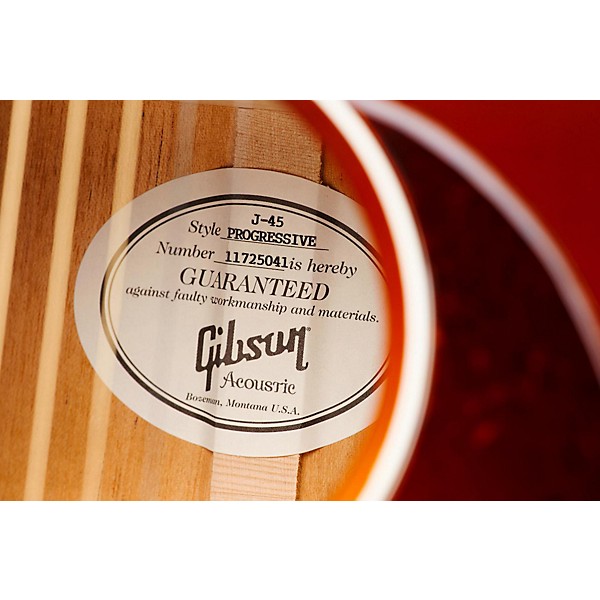 Gibson 2016 J-45 Progressive Slope Shoulder Dreadnought Acoustic-Electric Guitar Autumn Burst