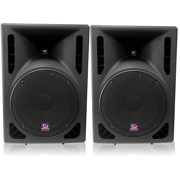 Gem Sound PXA112T-USB 12" Powered Speaker Pair
