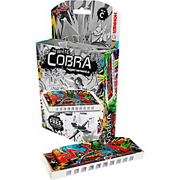 Hohner White Cobra Tagged Harmonica Key of C