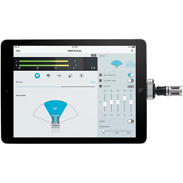 Shure MOTIV MV88 iOS Digital Stereo Condenser Microphone