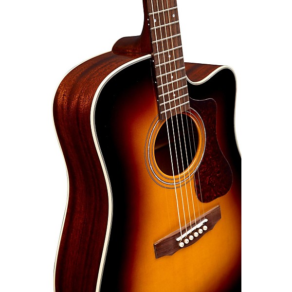 Open Box Guild D-140CE Acoustic-Electric Guitar Level 2 Sunburst 190839861351