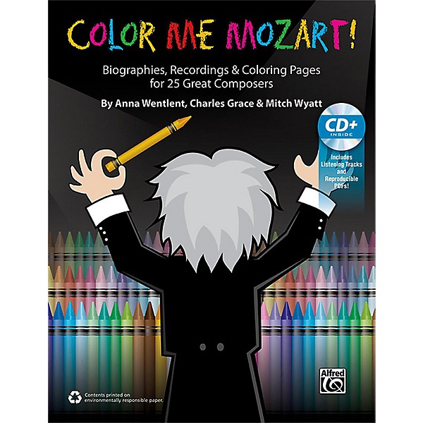 Alfred Color Me Mozart! 100% Reproducible Book & Enhanced CD