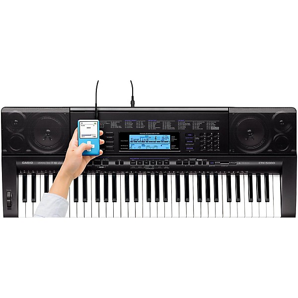 Open Box Casio CTK-5000 Portable Keyboard with AD12 Adapter