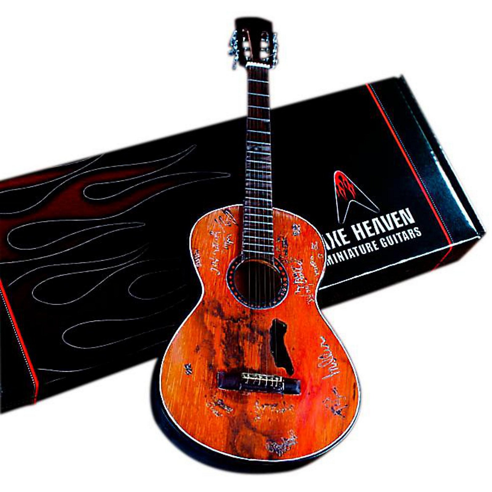 Axe Heaven Willie Nelson Signature Trigger Acoustic Miniature Guitar Replica Collectible 