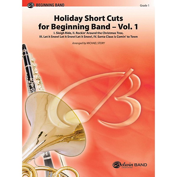 Alfred Holiday Short Cuts for Beginning Band Vol. 1 Concert Band Grade 1