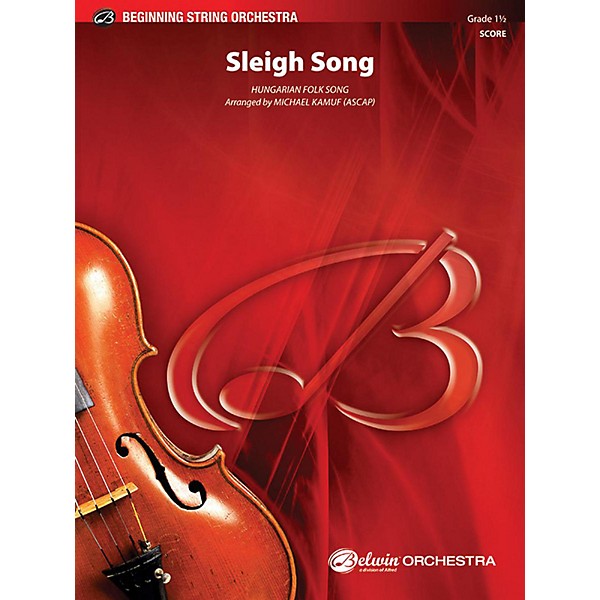 Alfred Sleigh Song String Orchestra Grade 1.5