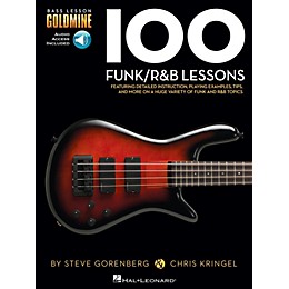 Hal Leonard 100 Funk/R&B Lessons - Bass Lesson Goldmine Series Book/Online Audio