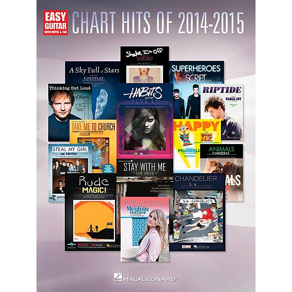 Hal Leonard Chart Hits of 2014-2015 Easy Guitar with Tab