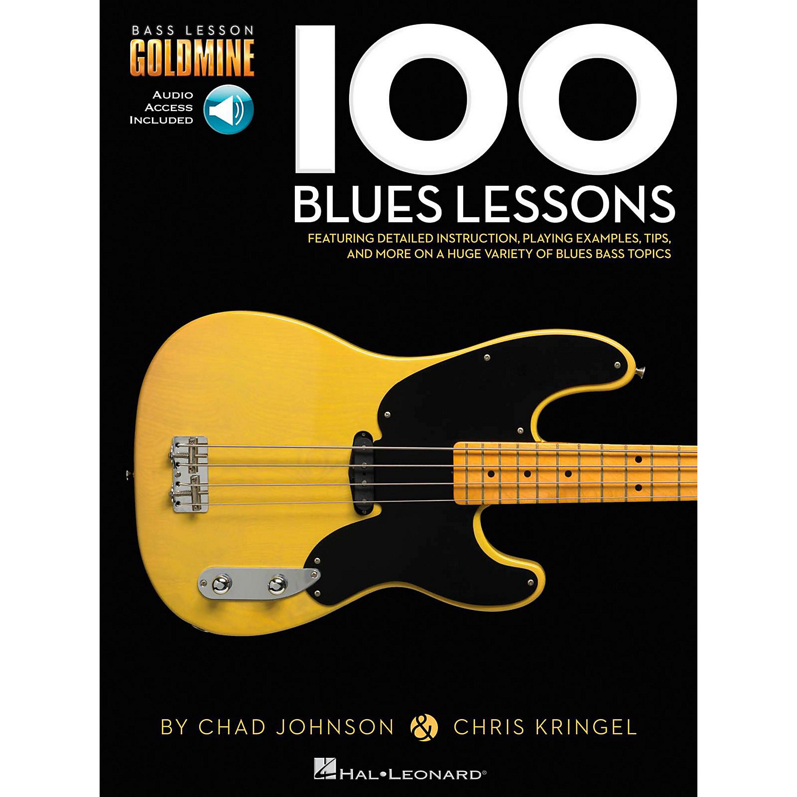 Hal Leonard 100 Blues Lessons Bass Lesson Goldmine Series