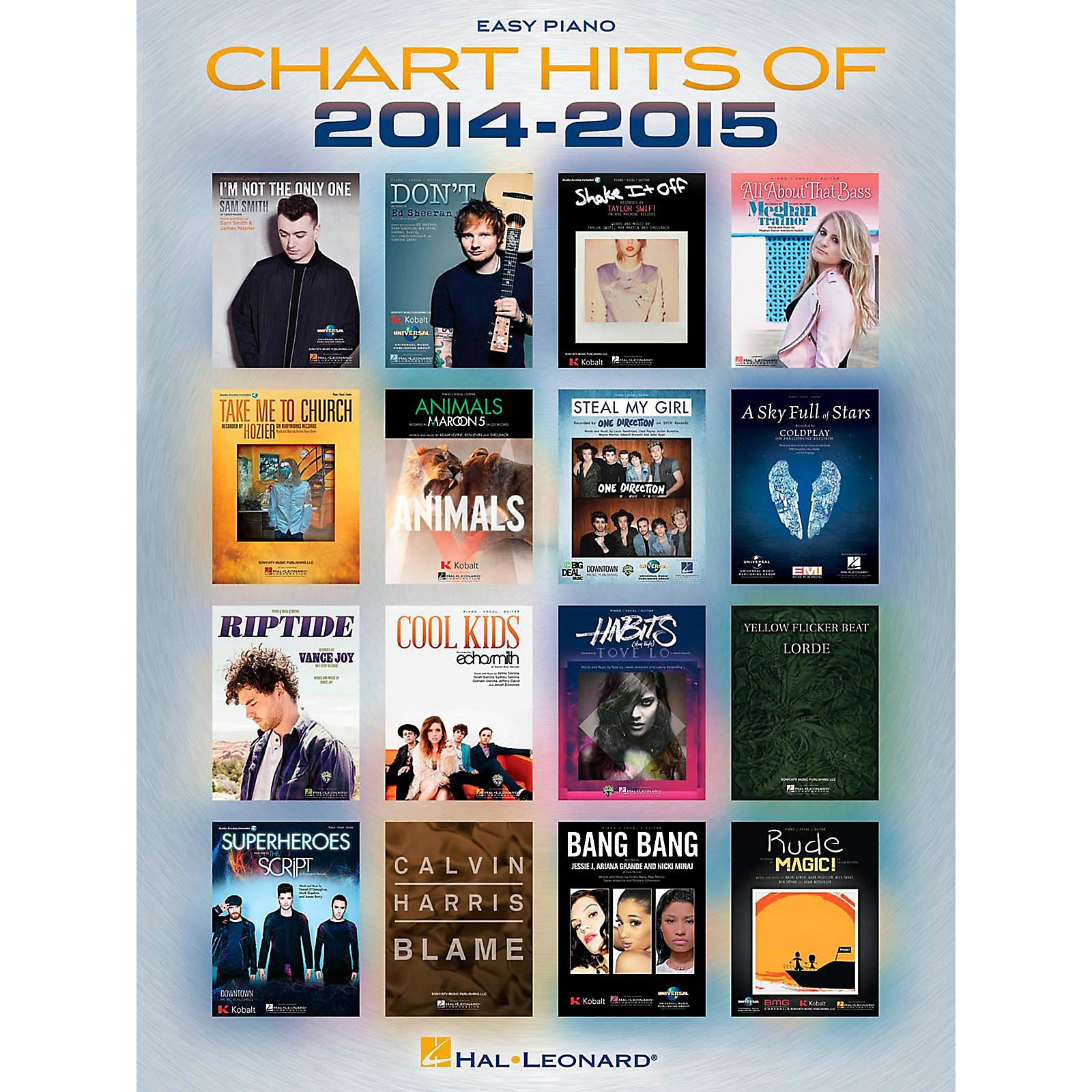 Hal Leonard Chart Hits Of 20142015 for Easy Piano Guitar Center