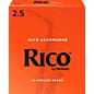 Rico Alto Saxophone Reeds, Box of 10 Strength 2.5 thumbnail