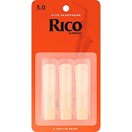 Rico Alto Saxophone Reeds, Box of 3 Strength 2.5 Rico Alto Saxophone Reeds, Box of 3 Strength 3