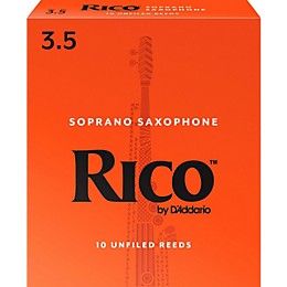 Rico Soprano Saxophone Reeds, Box of 10 3.5