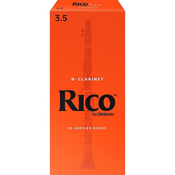 Rico Bb Clarinet Reeds, Box of 25 Strength 3.5