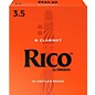 Rico Bb Clarinet Reeds, Box of 10 Strength 3.5 thumbnail