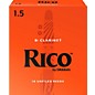 Rico Bb Clarinet Reeds, Box of 10 Strength 1.5 thumbnail